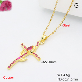 F6N409449aajl-L002  Fashion Copper Necklace