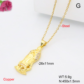 F6N409450vail-L002  Fashion Copper Necklace