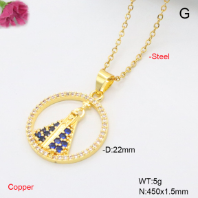 F6N409451avja-L002  Fashion Copper Necklace