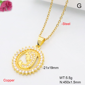 F6N409453avja-L002  Fashion Copper Necklace