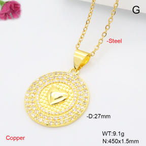 F6N409456aakl-L002  Fashion Copper Necklace