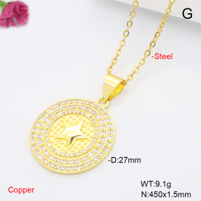 F6N409457aakl-L002  Fashion Copper Necklace