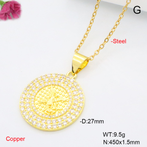F6N409458aakl-L002  Fashion Copper Necklace