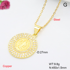 F6N409459aakl-L002  Fashion Copper Necklace