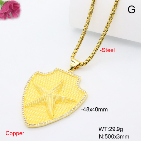 F6N409460vbmb-L002  Fashion Copper Necklace