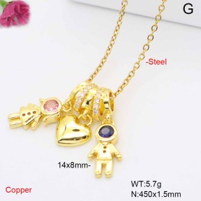 F6N409462aakl-L017  Fashion Copper Necklace