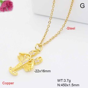 F6N409464vail-L017  Fashion Copper Necklace