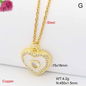F6N409467aajl-L017  Fashion Copper Necklace