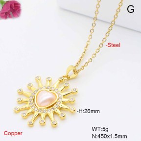 F6N409471baka-L017  Fashion Copper Necklace