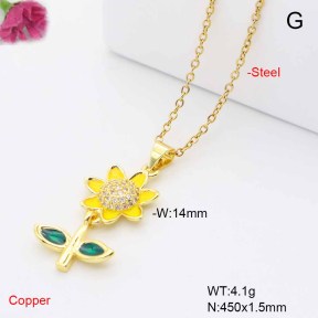 F6N409472baka-L017  Fashion Copper Necklace