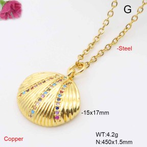 F6N409473avja-L017  Fashion Copper Necklace