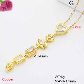 F6N409476baka-L017  Fashion Copper Necklace