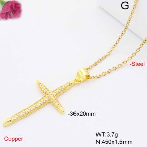 F6N409479baka-L017  Fashion Copper Necklace