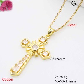 F6N409481baka-L017  Fashion Copper Necklace
