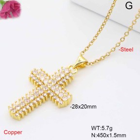 F6N409485vbmb-L017  Fashion Copper Necklace