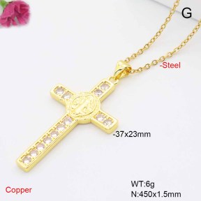 F6N409487baka-L017  Fashion Copper Necklace