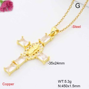 F6N409489ablb-L017  Fashion Copper Necklace