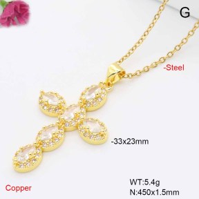 F6N409490vbmb-L017  Fashion Copper Necklace