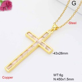 F6N409491ablb-L017  Fashion Copper Necklace