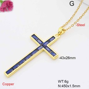 F6N409492ablb-L017  Fashion Copper Necklace