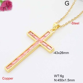 F6N409493ablb-L017  Fashion Copper Necklace