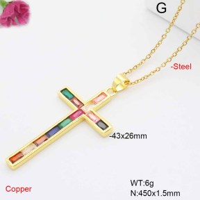F6N409494ablb-L017  Fashion Copper Necklace