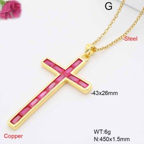 F6N409497ablb-L017  Fashion Copper Necklace