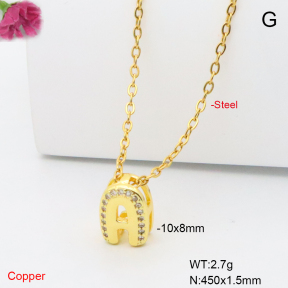 F6N409498vaia-L017  Fashion Copper Necklace