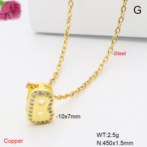 F6N409499vaia-L017  Fashion Copper Necklace