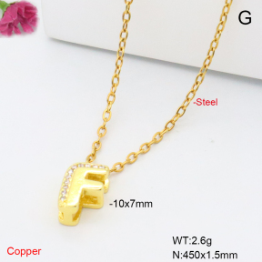F6N409503vaia-L017  Fashion Copper Necklace