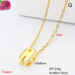 F6N409505vaia-L017  Fashion Copper Necklace