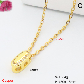 F6N409506vaia-L017  Fashion Copper Necklace