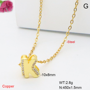 F6N409508vaia-L017  Fashion Copper Necklace