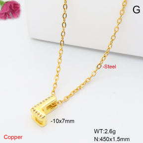 F6N409509vaia-L017  Fashion Copper Necklace