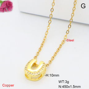 F6N409518vaia-L017  Fashion Copper Necklace