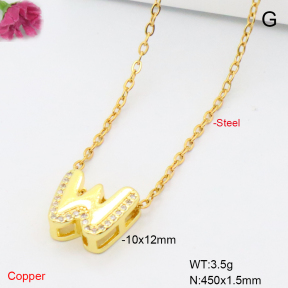 F6N409520vaia-L017  Fashion Copper Necklace