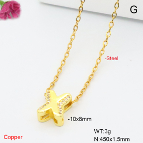 F6N409521vaia-L017  Fashion Copper Necklace