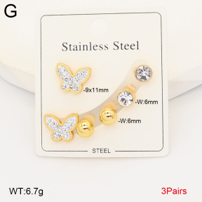 2E4005031aakl-434  Stainless Steel Earrings