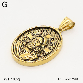 2P2006066bbov-774  Stainless Steel Pendant