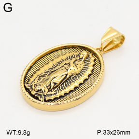 2P2006068bbov-774  Stainless Steel Pendant