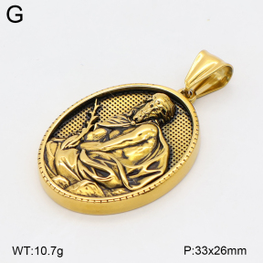 2P2006070bbov-774  Stainless Steel Pendant