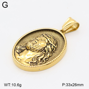 2P2006072bbov-774  Stainless Steel Pendant
