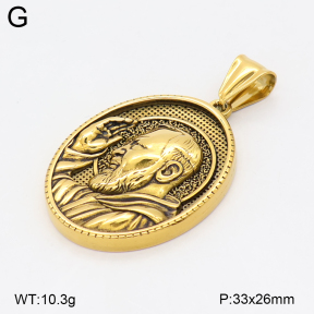 2P2006075bbov-774  Stainless Steel Pendant