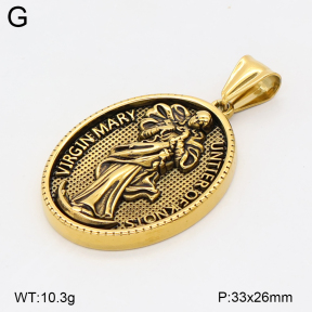 2P2006076bbov-774  Stainless Steel Pendant