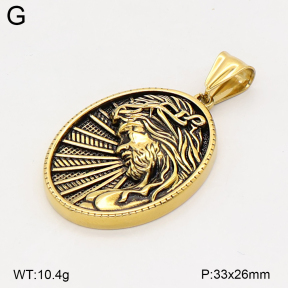 2P2006087bbov-774  Stainless Steel Pendant