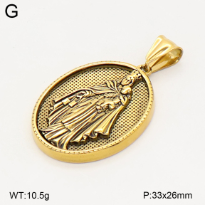 2P2006089bbov-774  Stainless Steel Pendant