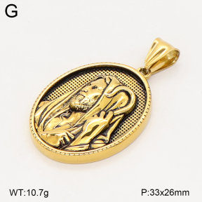 2P2006090bbov-774  Stainless Steel Pendant