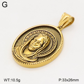 2P2006091bbov-774  Stainless Steel Pendant