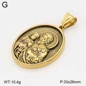 2P2006093bbov-774  Stainless Steel Pendant
