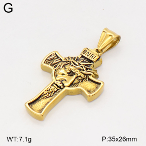 2P2006108bbov-774  Stainless Steel Pendant